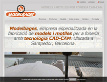 Tablet Screenshot of modelbages.com